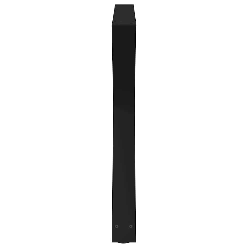 spisebordsben 2 stk. sort 90 x (72-73,3) cm stål