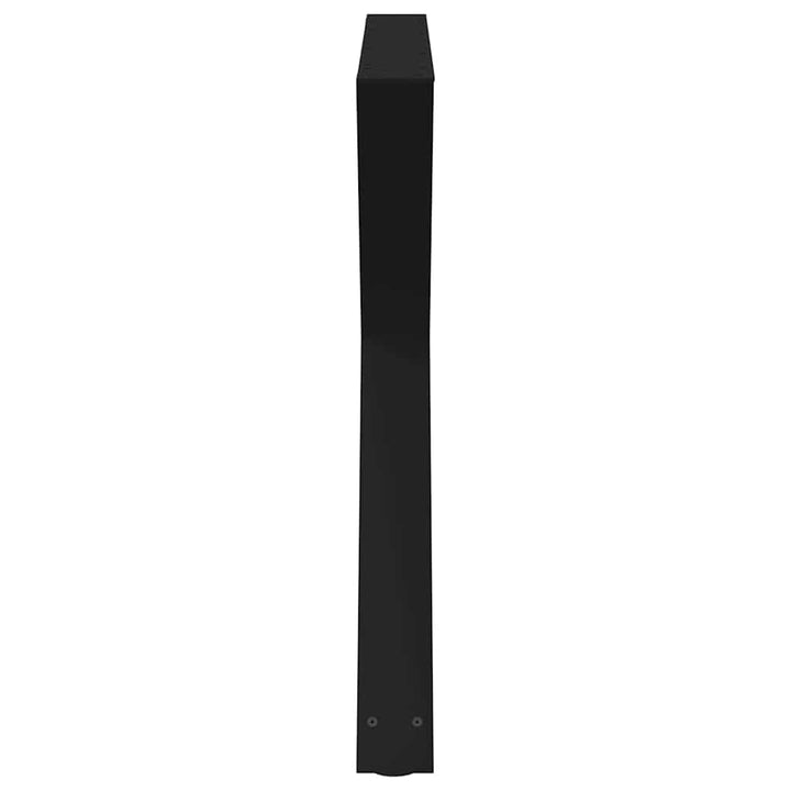 spisebordsben 2 stk. sort 90 x (72-73,3) cm stål