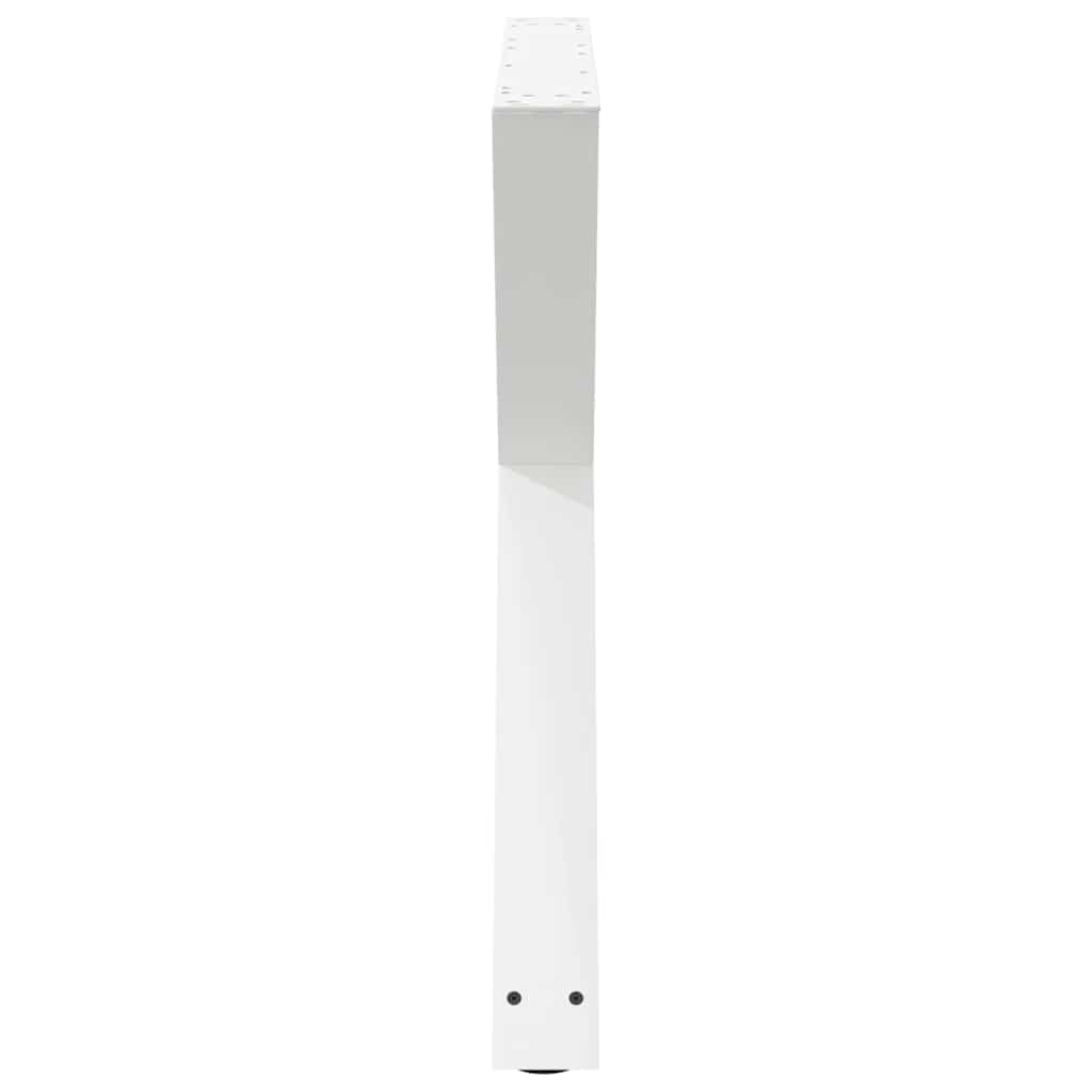 spisebordsben 2 stk. hvid 90 x (72-73,3) cm stål