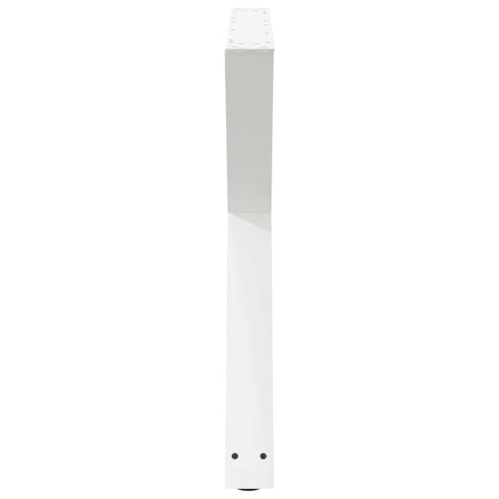 spisebordsben 2 stk. hvid 90 x (72-73,3) cm stål