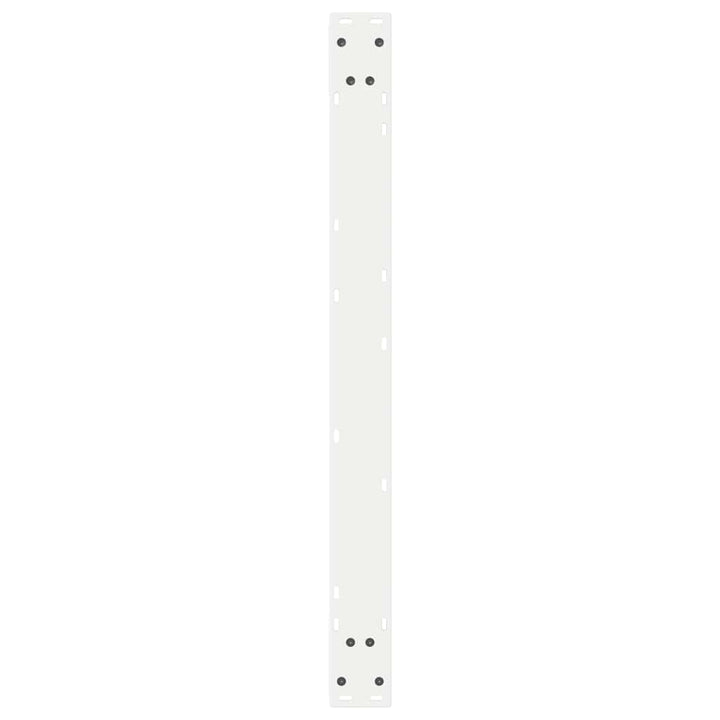 spisebordsben 2 stk. hvid 90 x (72-73,3) cm stål