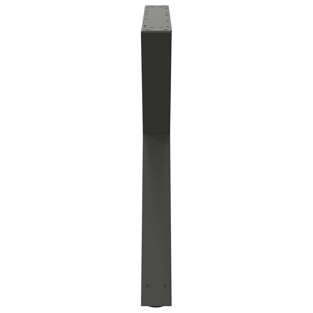 spisebordsben 2 stk. antracit 90 x (72-73,3) cm stål