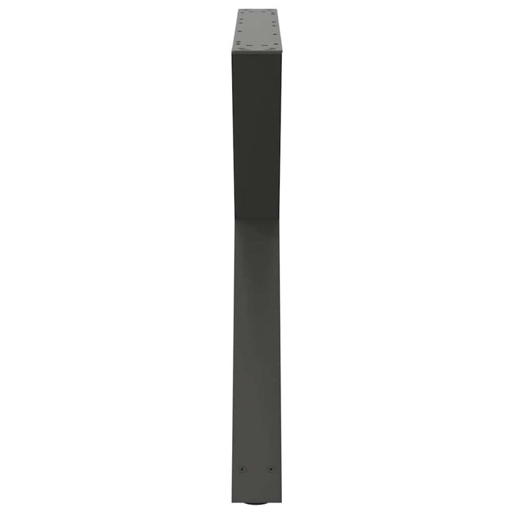 spisebordsben 2 stk. antracit 90 x (72-73,3) cm stål