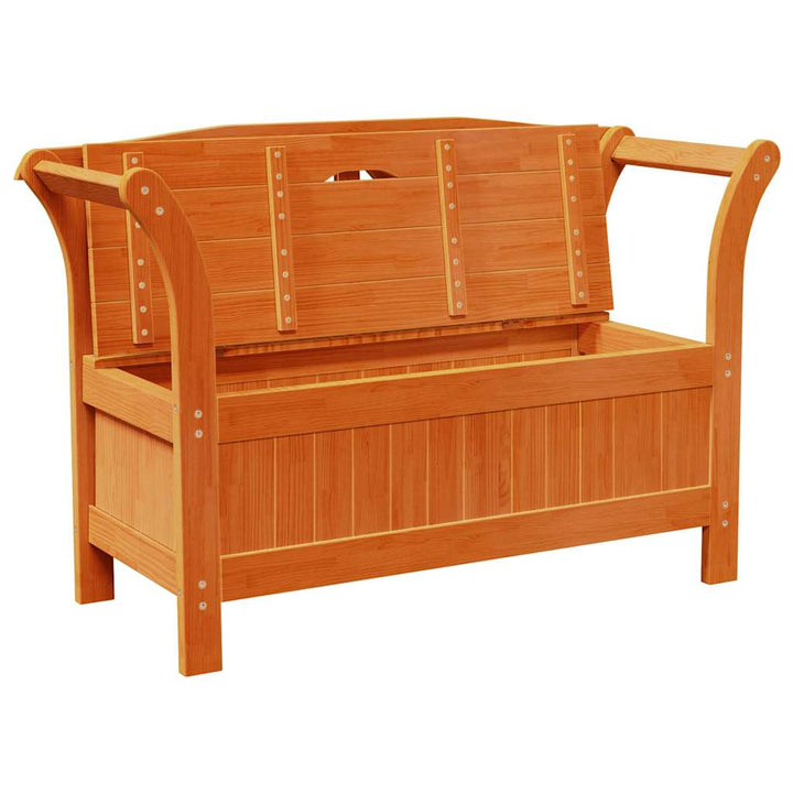 Have opbevaringsbænk Brun 119 x 76 x 44cm Massivt fyrretræ