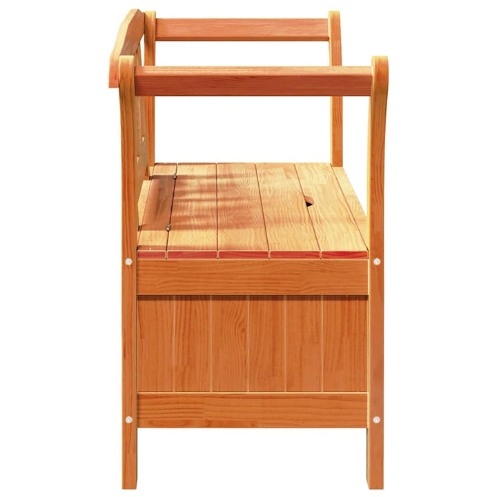 Have opbevaringsbænk Brun 119 x 76 x 44cm Massivt fyrretræ