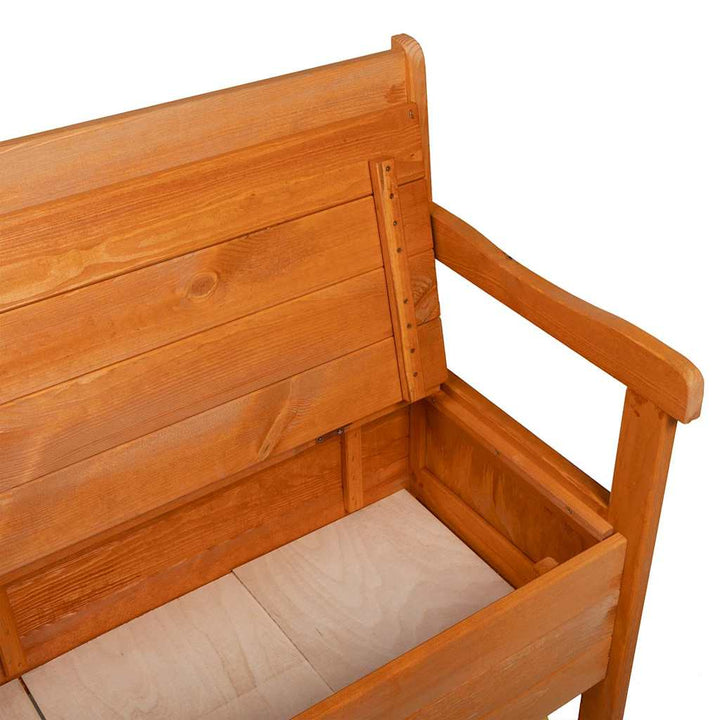Udendørs bænk Brun 119 x 76 x 44cm Massivt fyrretræ