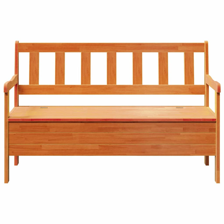 Udendørs bænk Brun 119 x 76 x 44cm Massivt fyrretræ