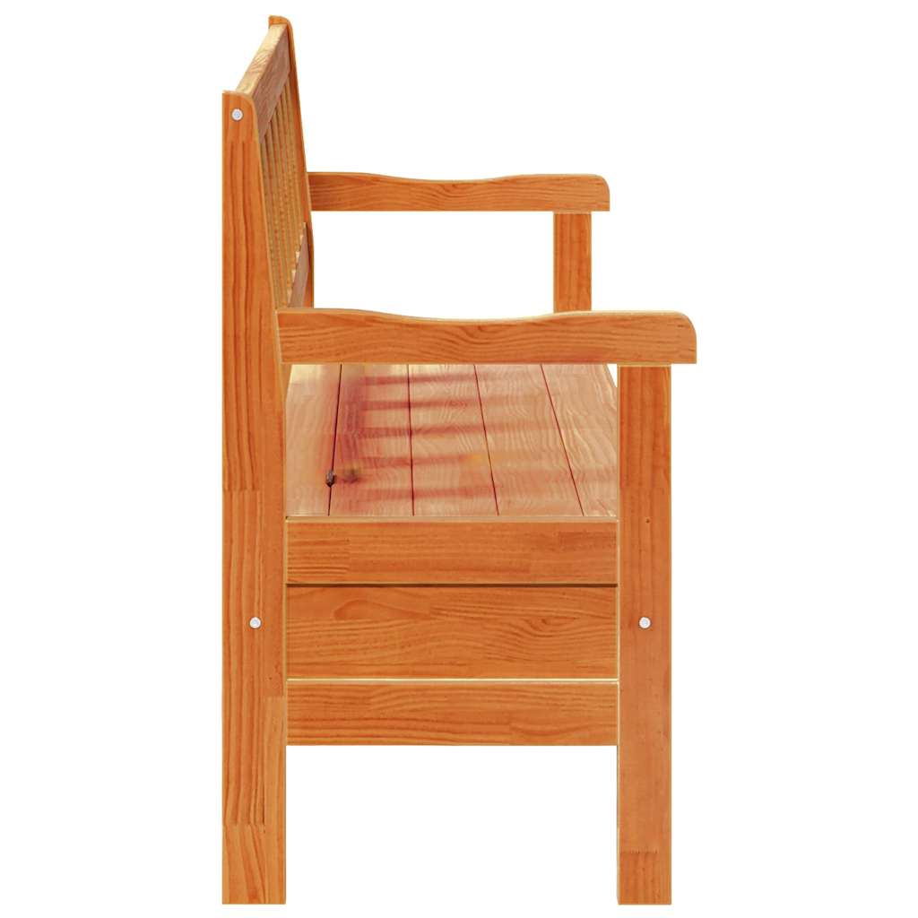 Udendørs bænk Brun 119 x 76 x 44cm Massivt fyrretræ