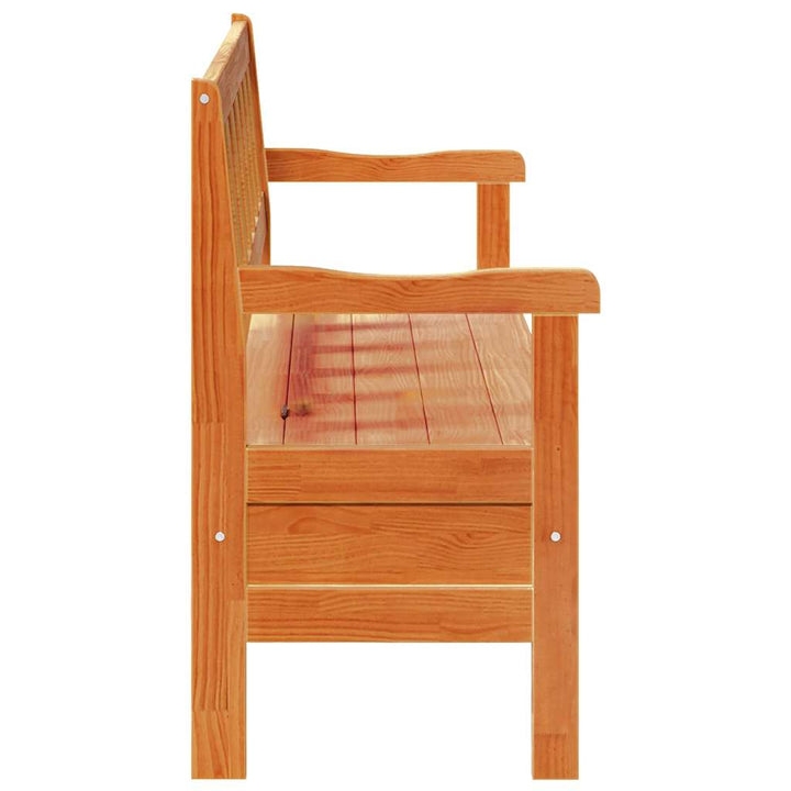 Udendørs bænk Brun 119 x 76 x 44cm Massivt fyrretræ