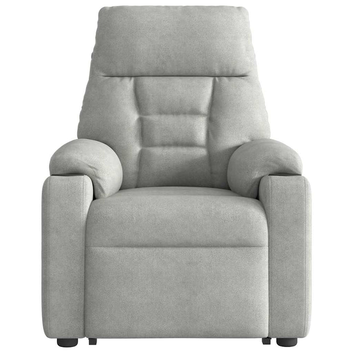 løftestol mikrofiberstof lysegrå