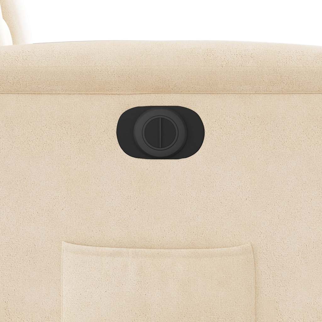 løftestol mikrofiberstof beige