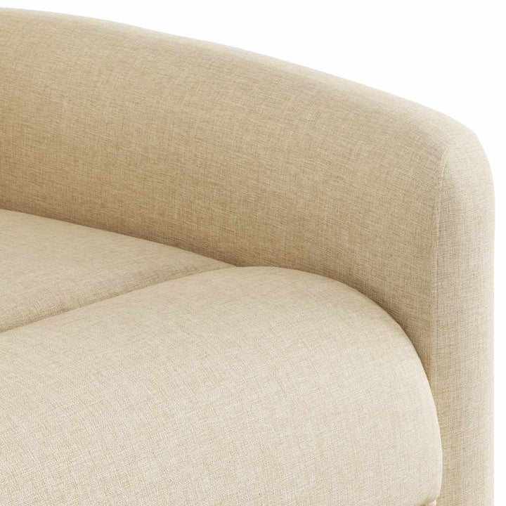 eldrevet massagestol stof cremefarvet