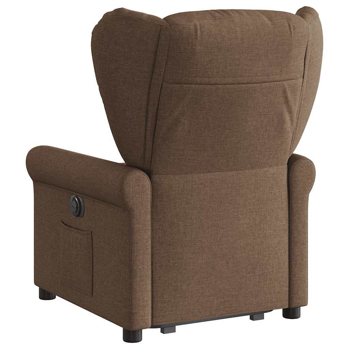 løftestol stof brun