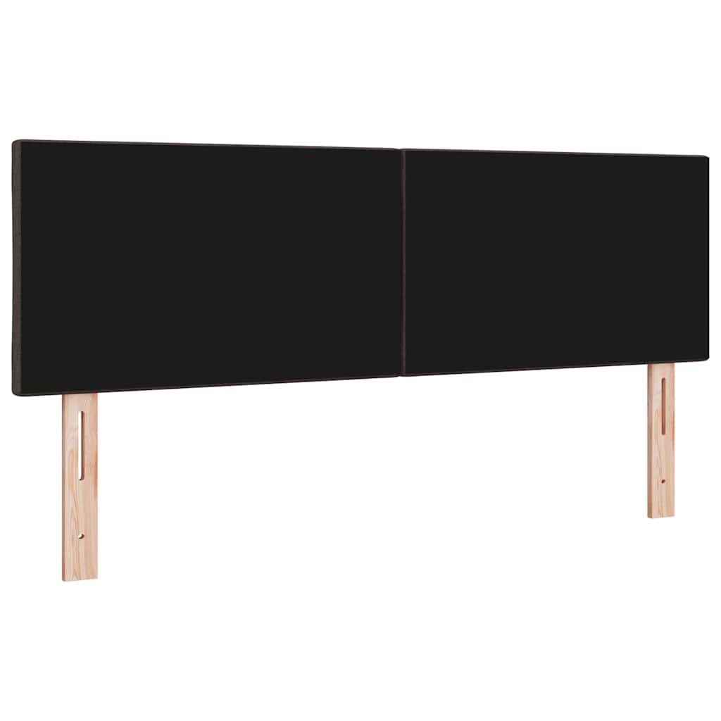 Hovedgærde med LED -strimmellys med hovedgærde Brun 144 cm Stof