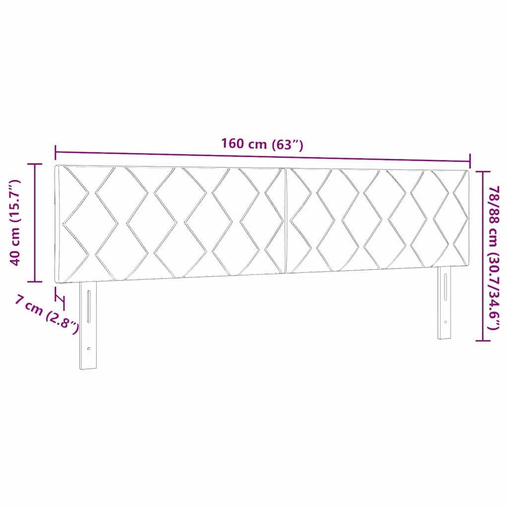 LED-sengegavl med LED -strimmellys Lysegrå 160 cm Fløjl