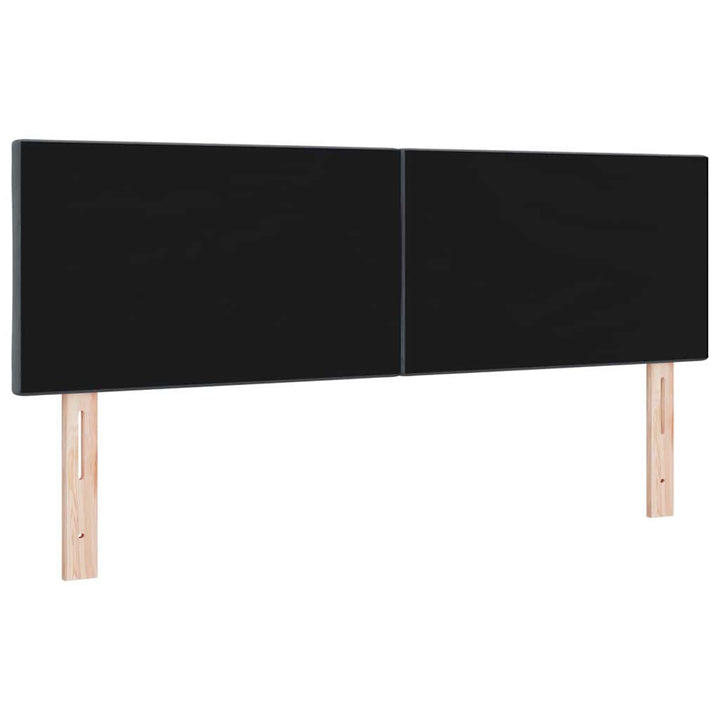 LED-sengegavl med LED -strimmellys Mørkegrå 160 cm Fløjl