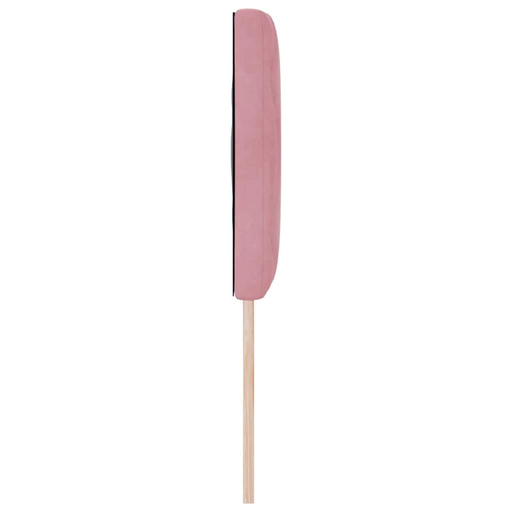 LED-sengegavl med LED -strimmellys Lyserød 160 cm Fløjl
