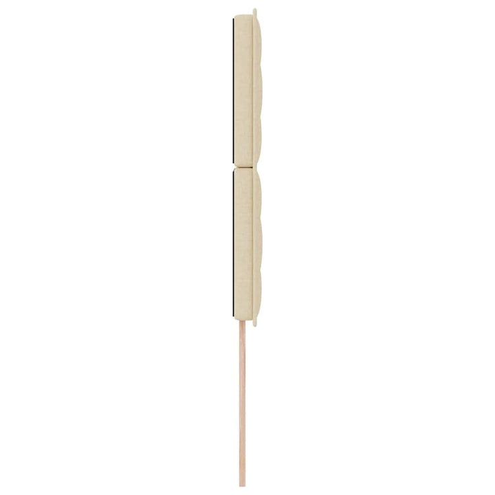 LED sengegavl med LED -strimmellys Creme 100 cm Stof