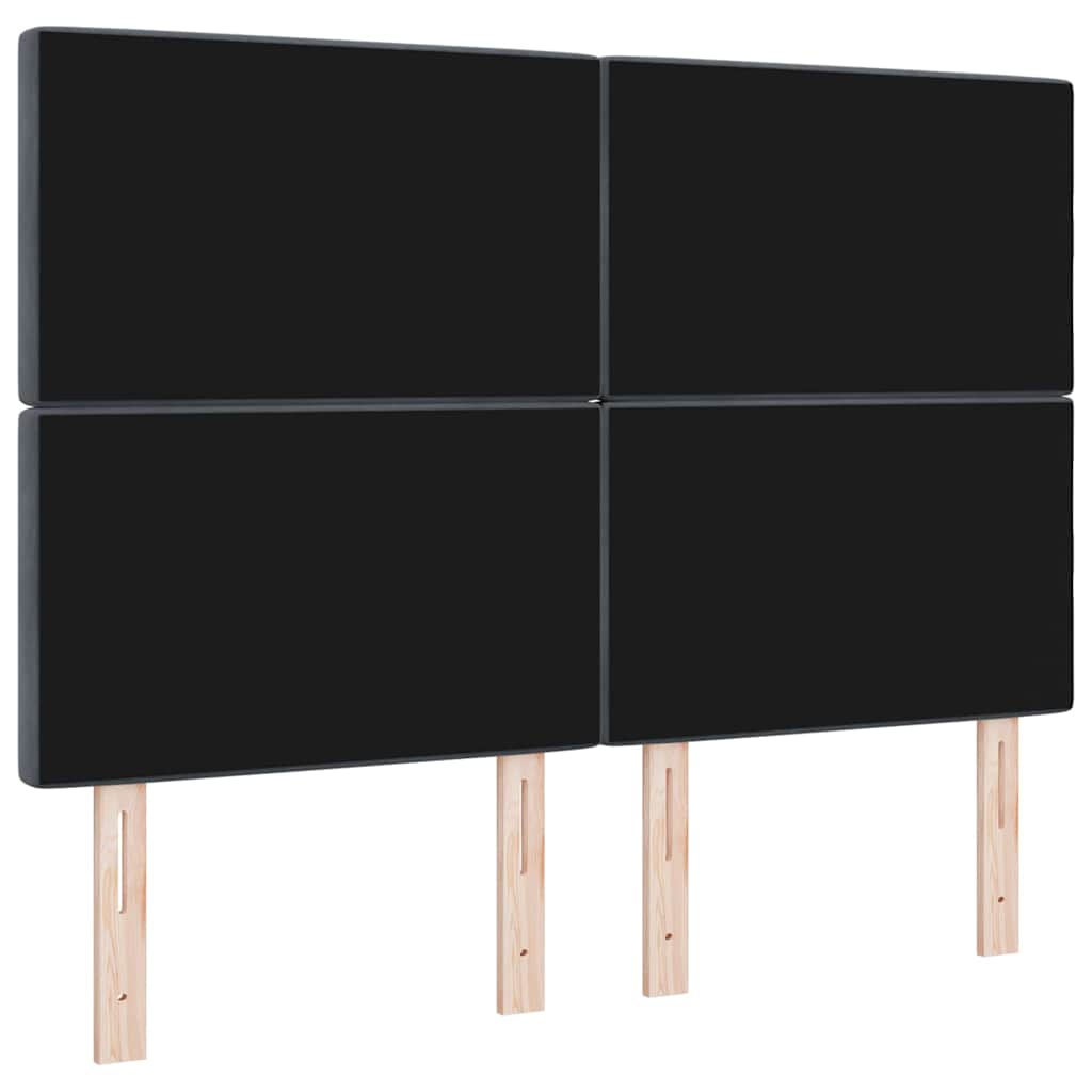 LED Sengegavl med LED -strimmellys Argyle Mørkegrå 80 cm Fløjl