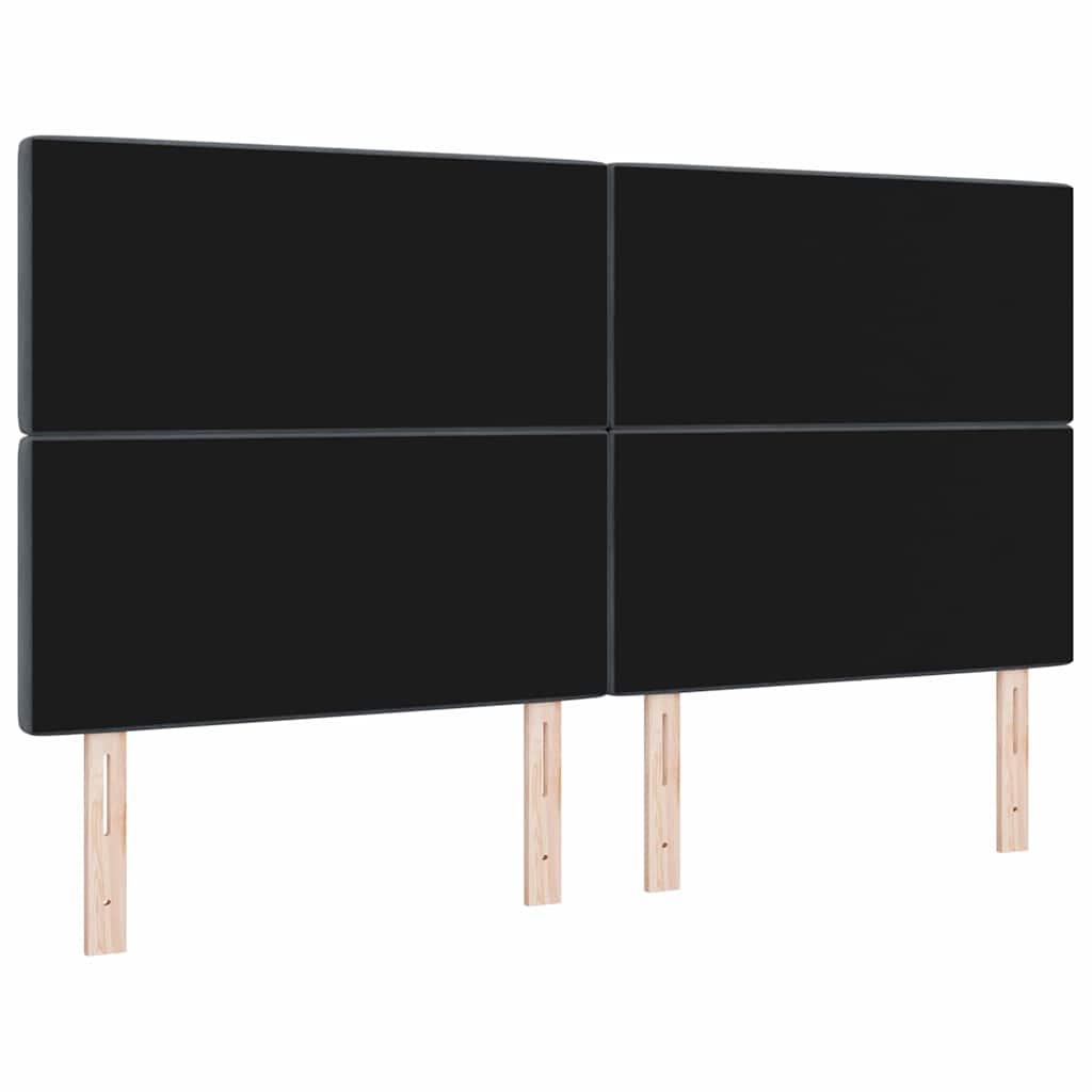 LED Sengegavl med LED -strimmellys Argyle Mørkegrå 90 cm Fløjl