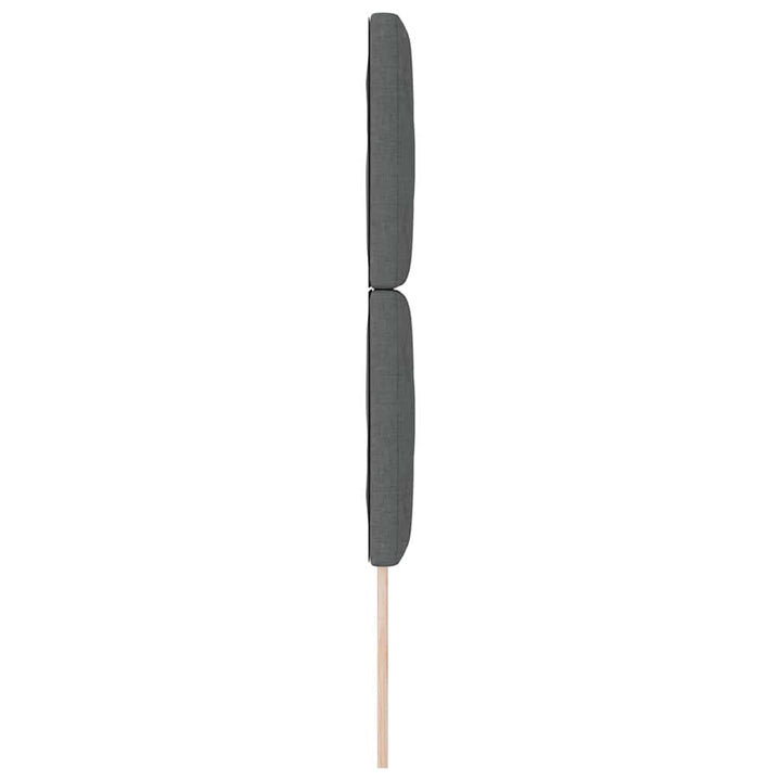 Hovedgærde med LED -strimmellys med hovedgærde Grå 80 cm Stof