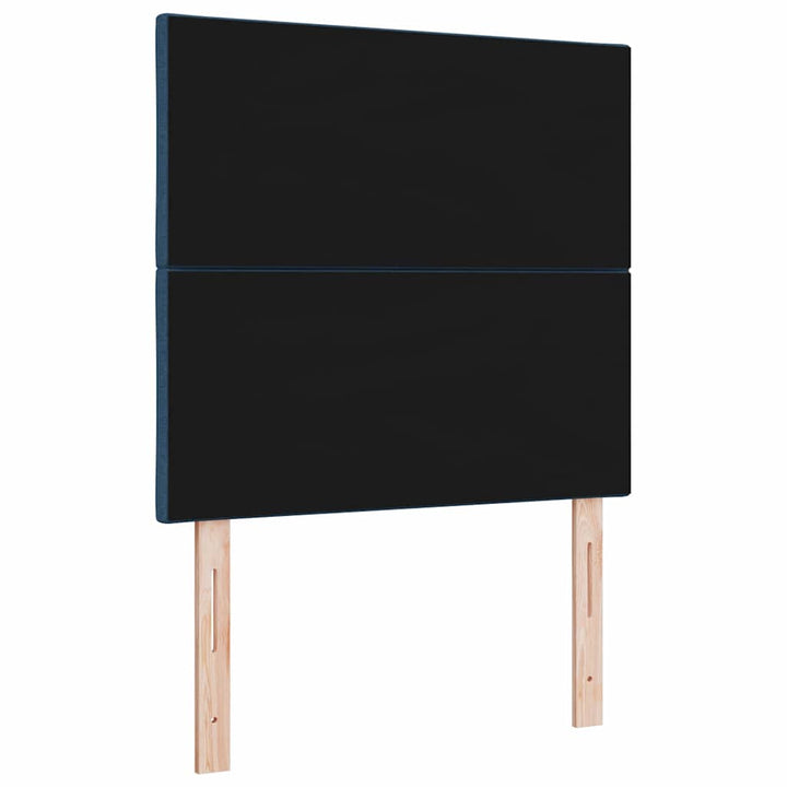Hovedgærde med LED -strimmellys med hovedgærde Blå 90 cm Stof