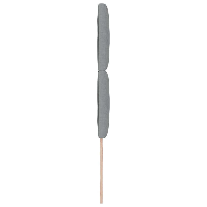 Hovedgærde med LED -strimmellys Lysegrå 100 cm Stof