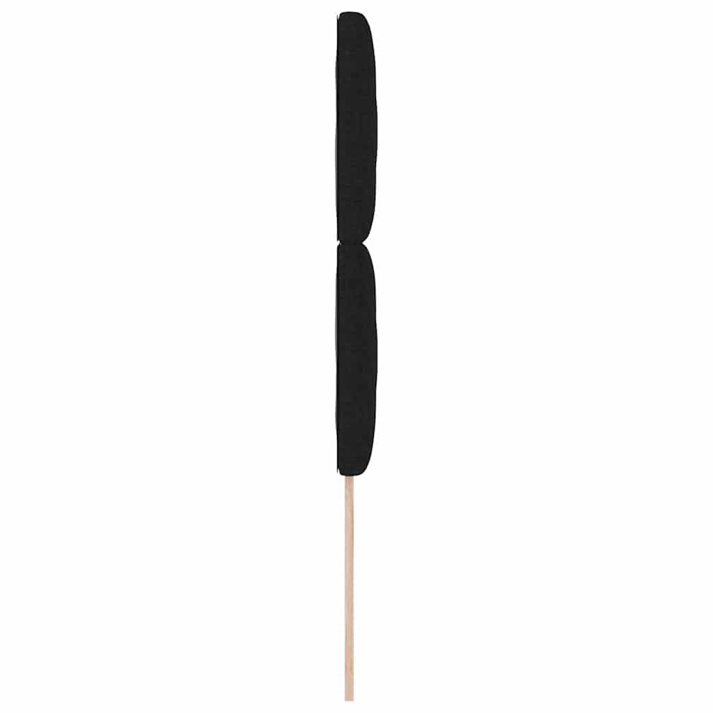 Hovedgærde med LED -strimmellys med hovedgærde Sort 100 cm Stof