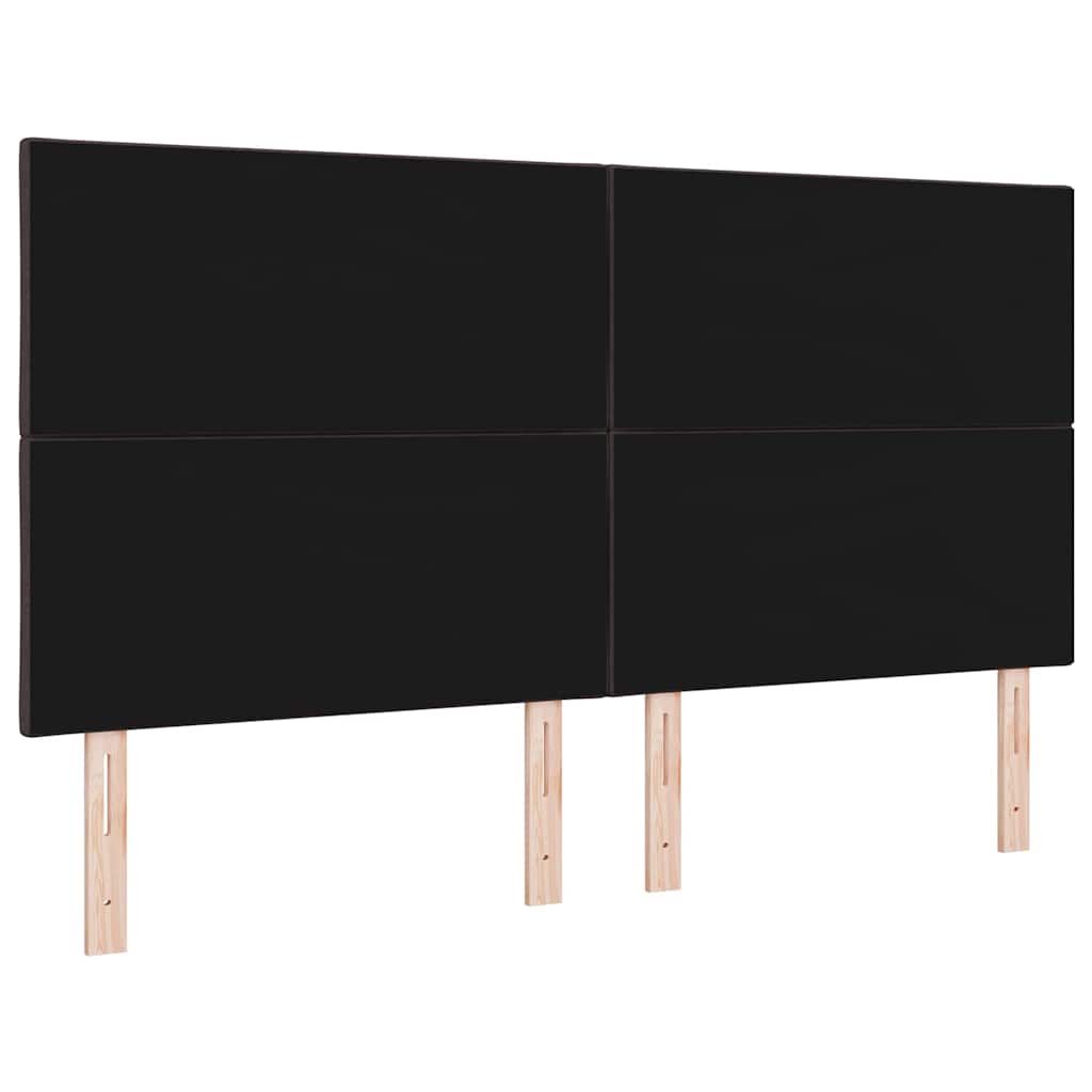 Hovedgærde med LED -strimmellys med hovedgærde Brun 180 cm Stof