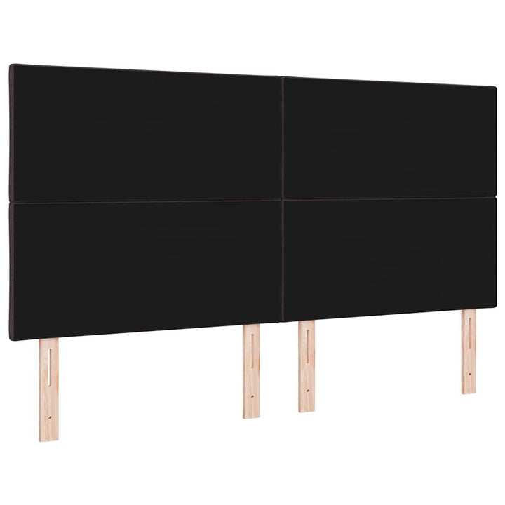 Hovedgærde med LED -strimmellys med hovedgærde Brun 180 cm Stof