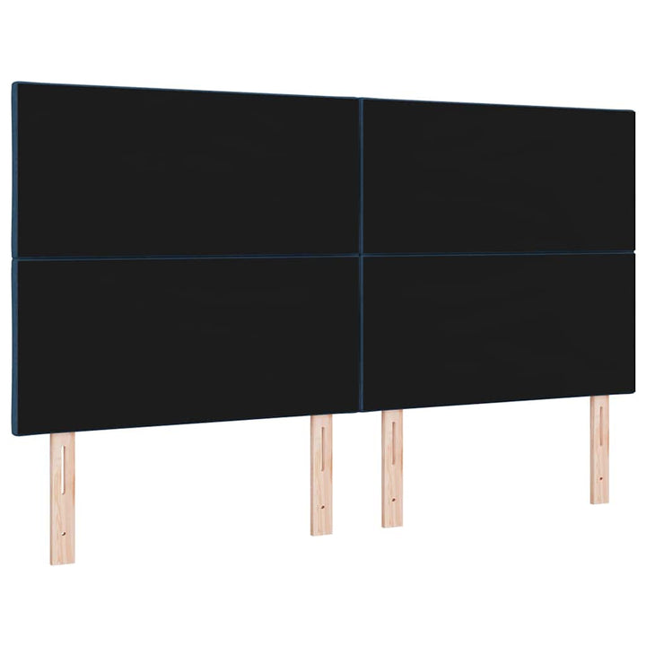 Hovedgærde med LED -strimmellys Lysegrå 180 cm Stof