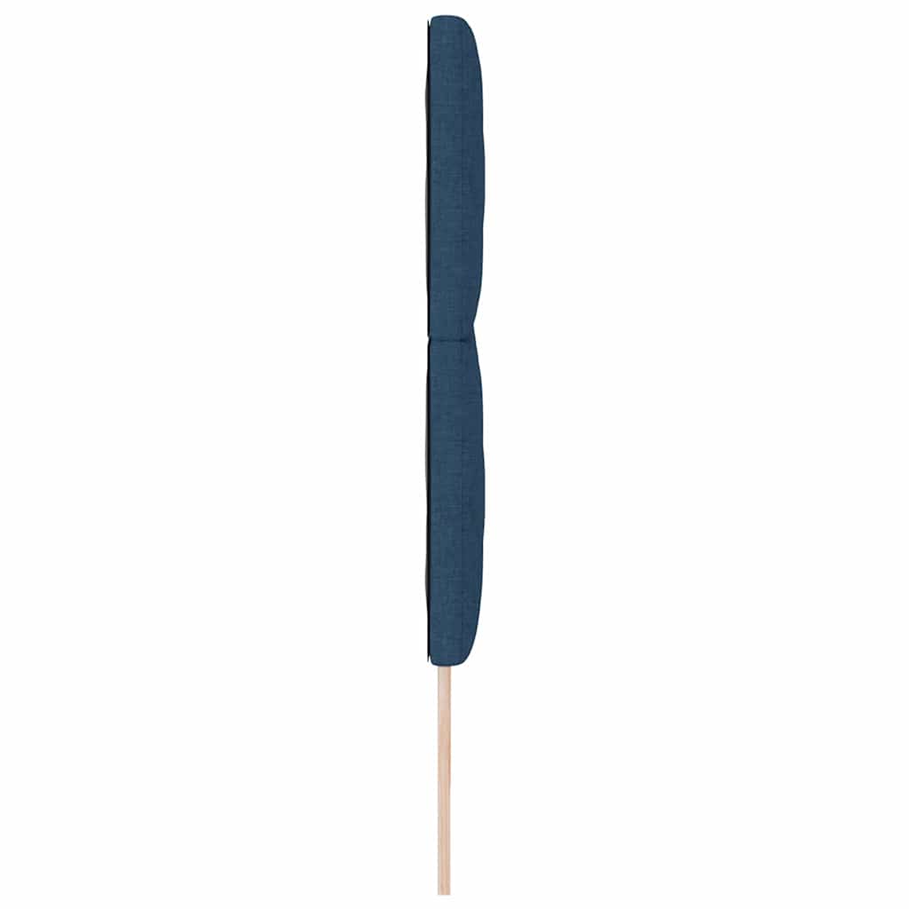 Hovedgærde med LED -strimmellys Lysegrå 180 cm Stof