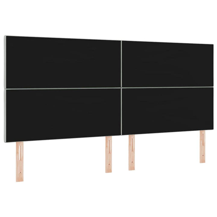 LED-sengegavl med LED -strimmellys Lysegrå 200 cm Fløjl