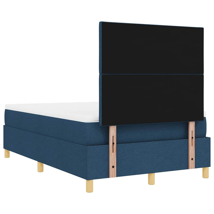 Box spring seng med hovedgærde Blå 120 x 190 cm Stof