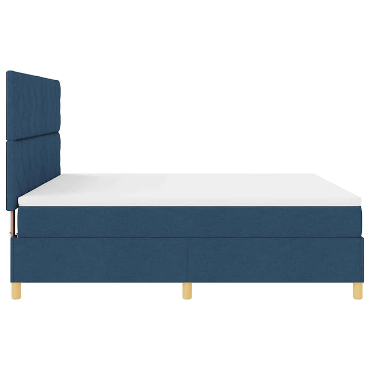 Box spring seng med hovedgærde Blå 180 x 200 cm Stof