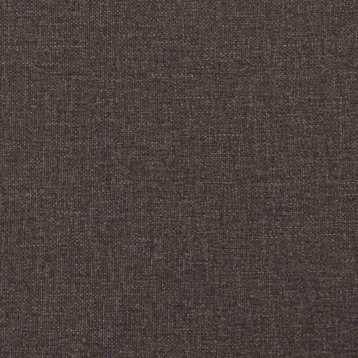 Boks madrasseng med madras creme 90x200 cm stof Mørkebrun