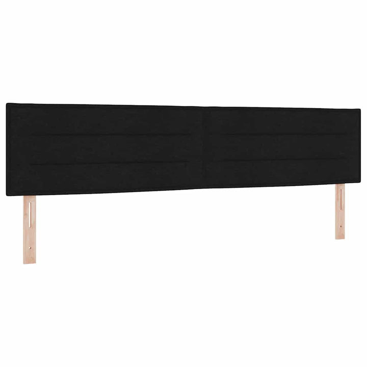 Boks madrasseng med madras creme 90x200 cm stof med madras Sort