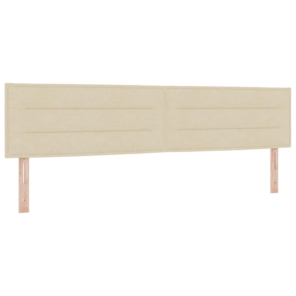 Boks madrasseng med madras creme 90x200 cm stof Creme