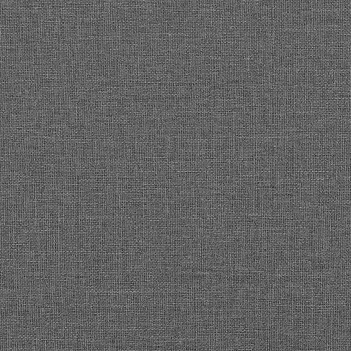 Boks madrasseng med madras creme 90x200 cm stof Mørkegrå