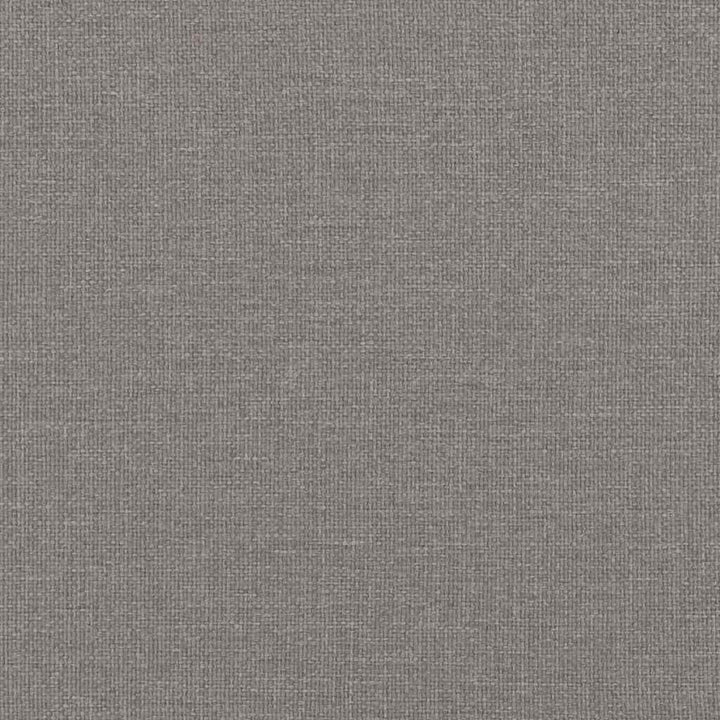 Boks madrasseng med madras creme 90x200 cm stof Gråbrun