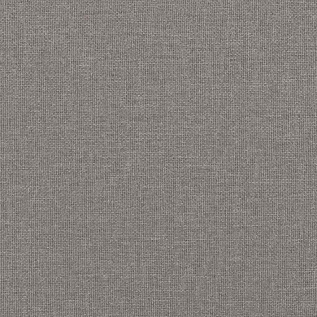 Boks madrasseng med madras creme 90x200 cm stof Gråbrun