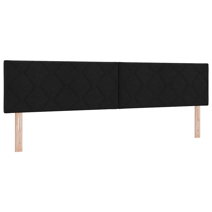 Boks madrasseng med madras creme 90x200 cm stof med madras Sort