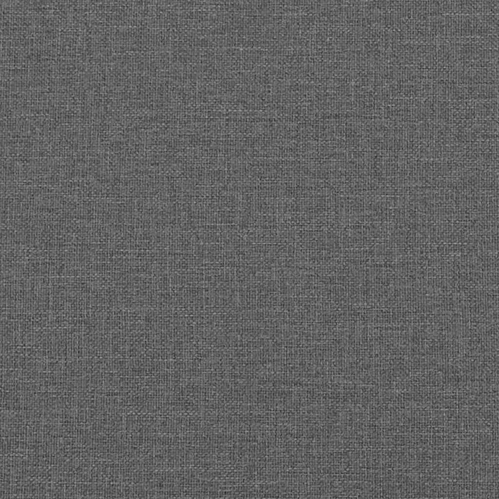 Boks-madras seng med madras Mørkegrå 90x190 cm Stof Mørkegrå