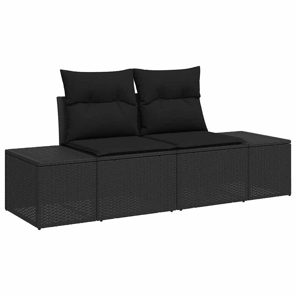 Have Spisebordssæt 5 pcs Sort og Brunt 100 x 55 x 73 cm