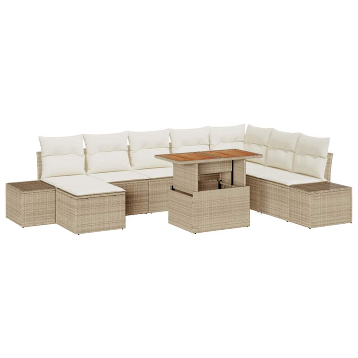 Have Spisebordssæt med pude 9 pcs Beige og creme