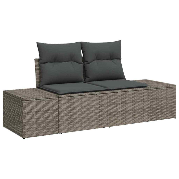 Have Spisebordssæt med pude 10 pcs Grå og Brun 100 x 55 x 73 cm