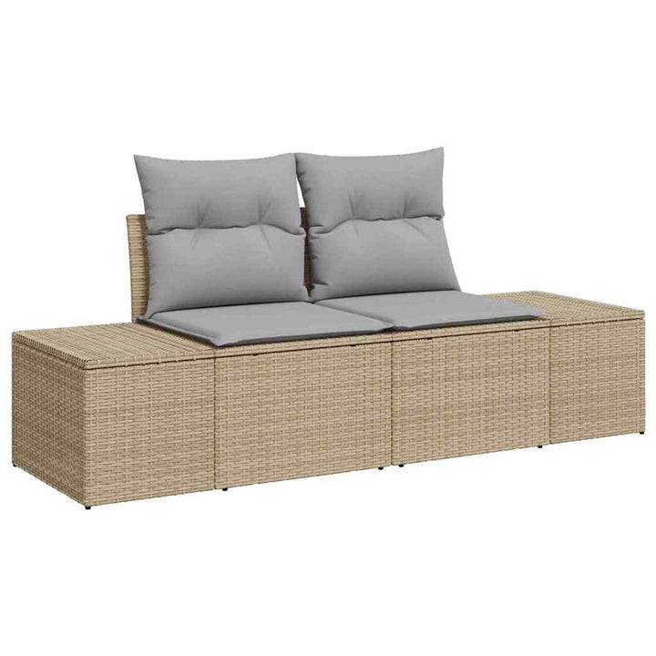 Have Spisebordssæt 10 pcs Beige og grå 100 x 55 x 73 cm