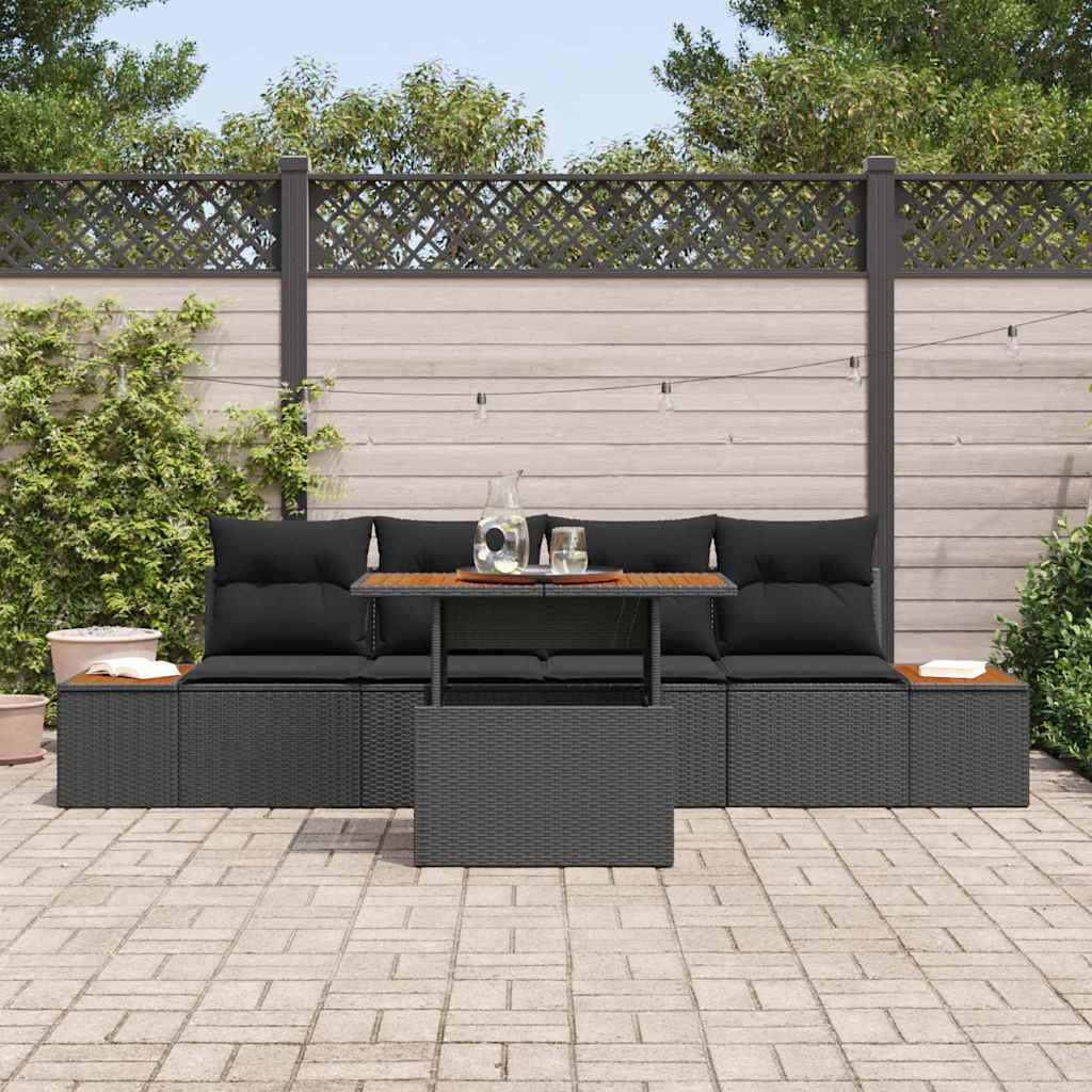 Have Spisebordssæt 5 pcs Sort og Brunt 100 x 55 x 73 cm