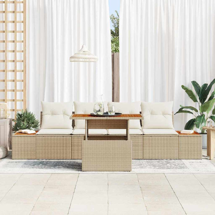 Have Spisebordssæt 5 pcs Beige og creme 100 x 55 x 73 cm