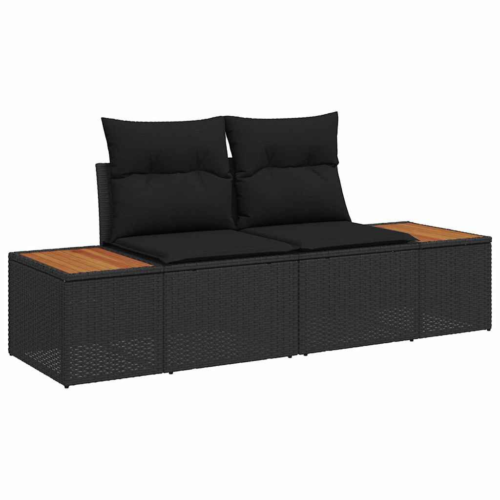 Have Spisebordssæt 11 pcs Sort og Brunt 100 x 55 x 73 cm